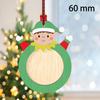 with Hanging Ropes Photo Frame Wooden Xmas Tree Decorations Picture Ornaments for Christmas Tree