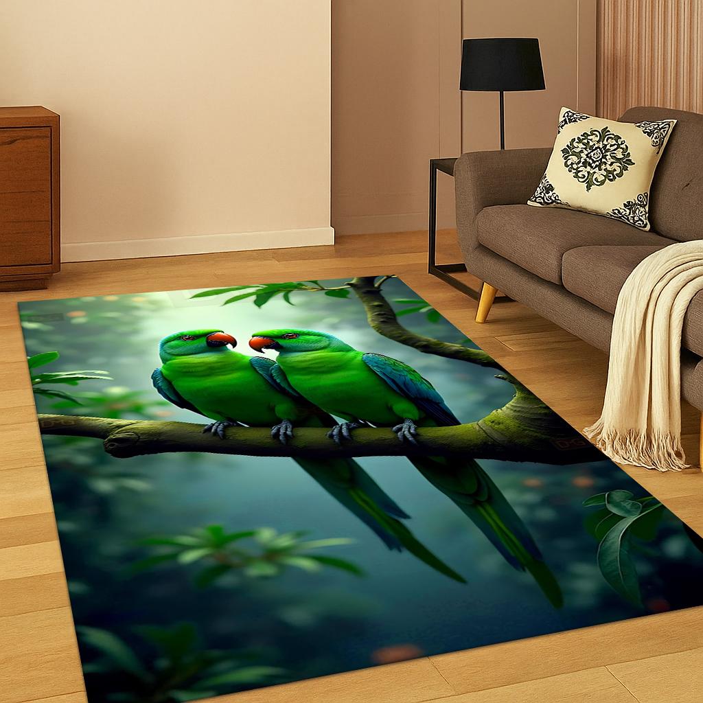 Tappeto colorato ara pappagallo uccello pappagallo per soggiorno divano casa camera da letto zerbino decorazione