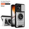 Чехол для Tecno Pova 8 5G с автомобильным держателем, магнитным кольцом, бронированный, ударопрочный чехол для телефона, для Tecno Pova8 5G, с защитой сдвижной камеры, Funda