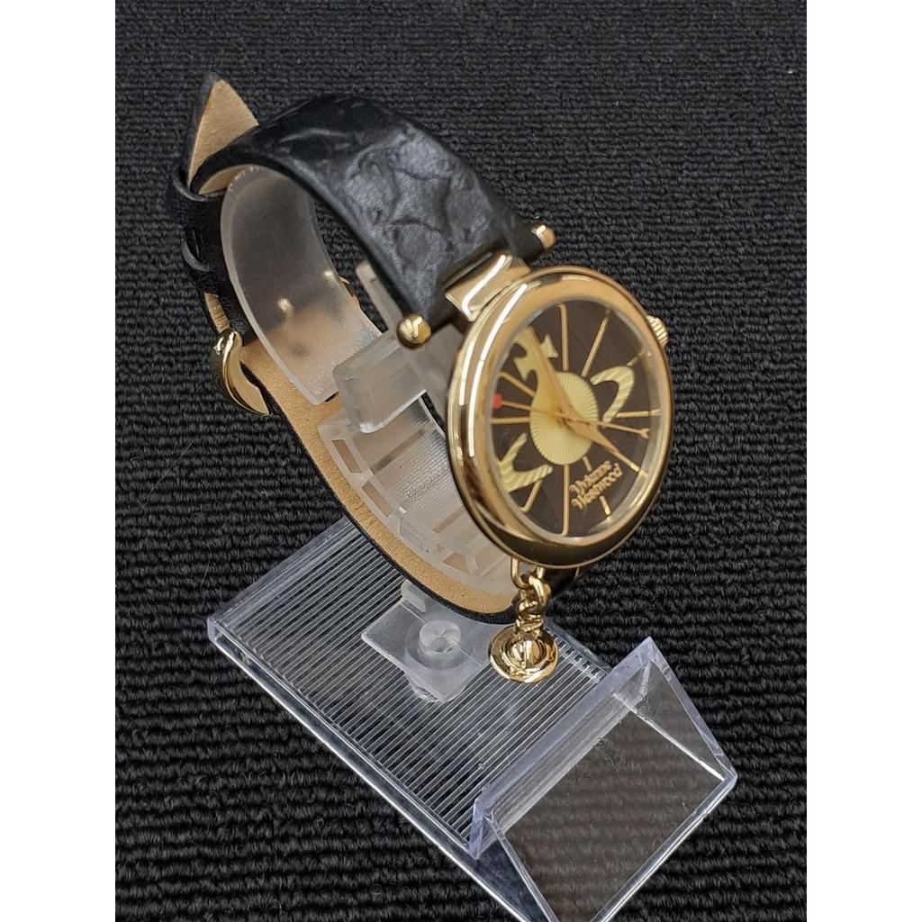Подержанные кварцевые часы VIVIENNE WESTWOOD VV006BKGD с циферблатом Orb