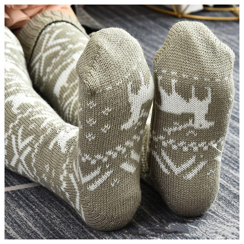 Thigh Winter Ladies Girls Warm Knit Socks Christmas Stockings Women's Socks Over The Knee Socks