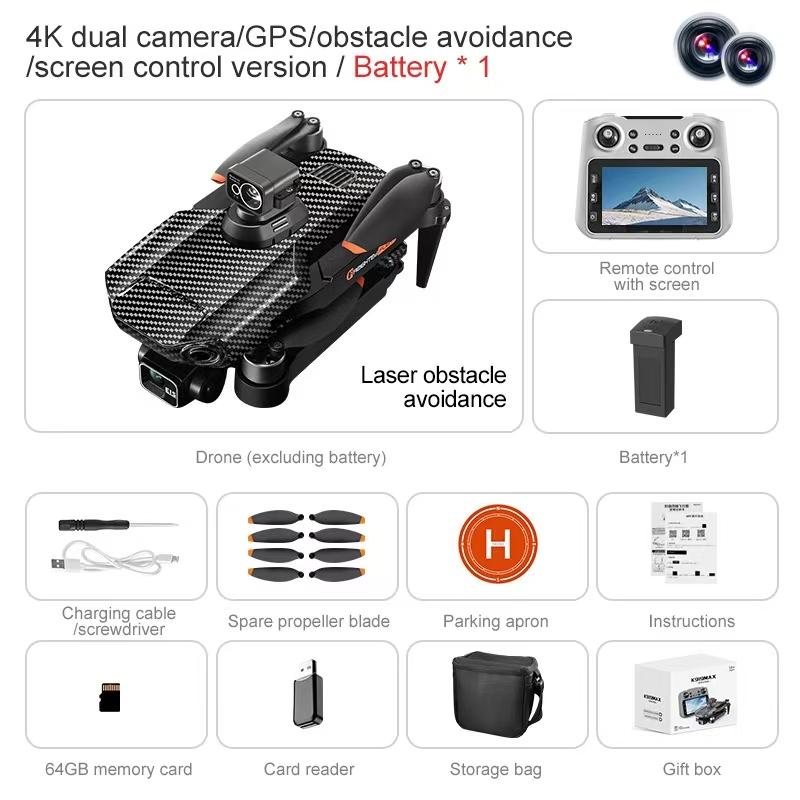2026 K919 MAX Drone 4K Profession HD Damera 3-Axis Gimbal RC Dron GPS 5G Wifi FPV Quadcopter Foldable Aerial EIS Photography UAV Toys