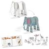 DJECO Jeco Color Assemble Play Savanna Craft Paper Craft Kit 3D Paper Craft Cardboard Craft Paper Animal Savanna Educational Toy Возраст 5 6 7 8 9 10