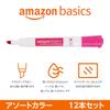 Набор из 12 маркеров сухого стирания Amazon Basics с незначительным запахом, многоцветный,