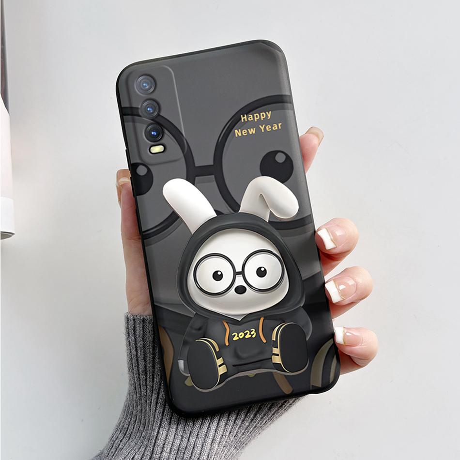 Для Vivo V2027 V2029 Vivo Y20 Y20i Y20s Чехол Милый Медведь Мультяшная Лягушка Задняя Крышка Мягкий Силикон Funda Для Vivo Y11s Y12s Y12a Etui
