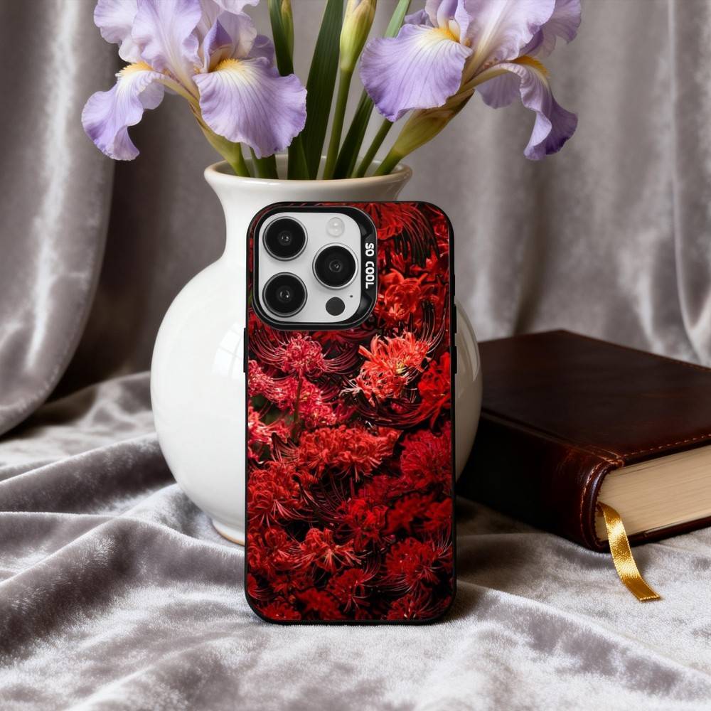 Чехол для телефона G-Ghoul R-Red Spider Lily Tokyo Для iPhone17,16,15,14,13,12,11 Plus,Pro Max Конфетный Посеребренный Внутренний Чехол