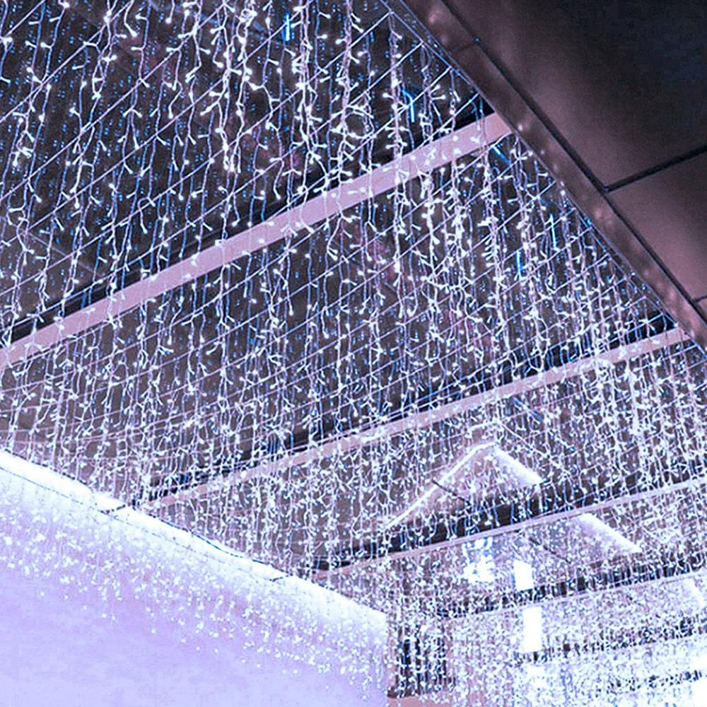 LED Icicle String Lights 4M 12M Fairy Lights Christmas Garland For New Year Wedding Terrace Garden Party Corridor Eave Decoration