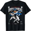 Тройная угроза Охтани, Беттс, Фримен Лос-Анджелес Футболка MLBPA