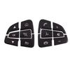Накладка на кнопку рулевого колеса для Mercedes-Benz C-Class W205 S205 C205 C253 X253 Черный АБС Крышка переключателя рулевого колеса Декоративный комплект