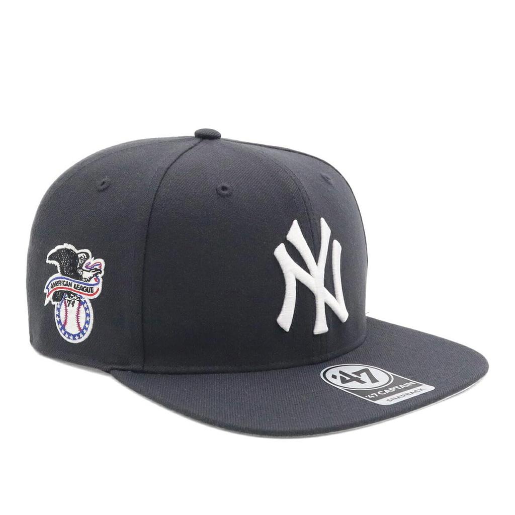 Кепка No Shot MLB Боковой патч NY Темно-синий БЕСПЛАТНО SURE SHOT 47 CAPTAIN Нью-Йорк Янкис '47brand '47BRAND