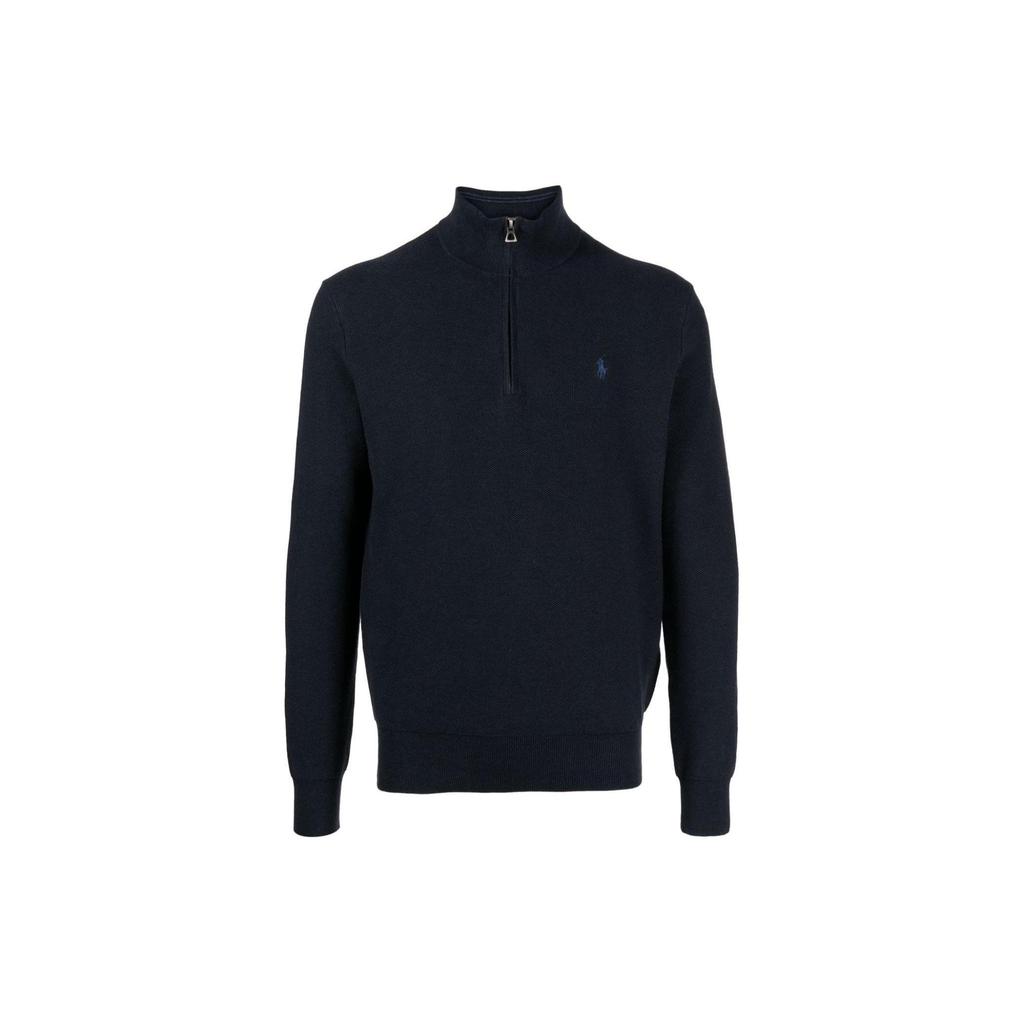 Polo Ralph Lauren Mesh Knit Quarter Zip Jumper 710932304-001