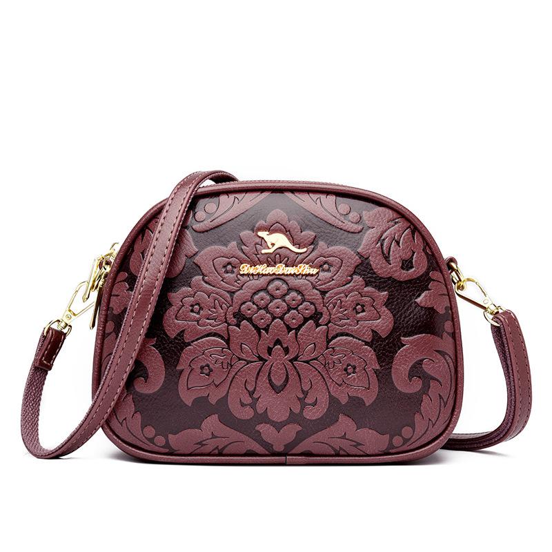 Johnature Модные маленькие круглые сумки через плечо для женщин, универсальные сумки с принтом для отдыха, женские сумки на плечо большой вместимости