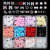 12 Boxes 3D Nail Gems Rhinestones with Pearls, Love Bows Assorted Charms | Bulk Decorations for DIY Nail Art Salon Use Style 01