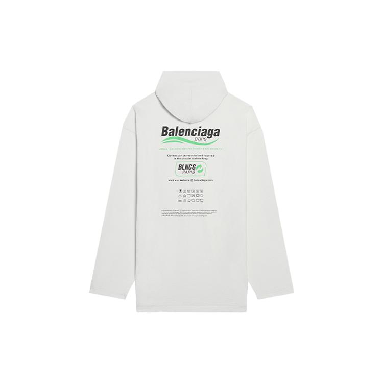 Balenciaga Толстовка Свободный крой Мужская Белый 662424TKVF89085