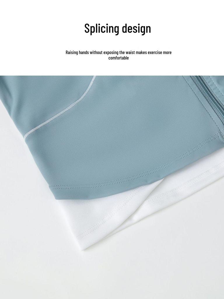 Женский спортивный топ с коротким рукавом, быстросохнущий: Куртка на молнии приталенного кроя для велоспорта, йоги, бега для летнего фитнеса