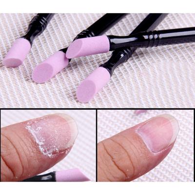 1 шт. двусторонняя шлифовальная ручка DIY инструмент для удаления омертвевшей кожи с кутикулой для дизайна ногтей