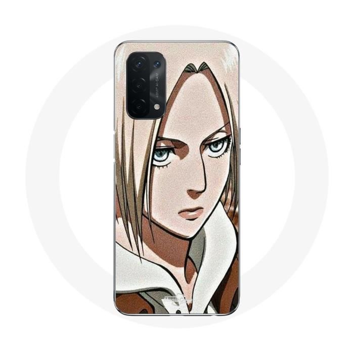 Чехол для Oppo A74 5G - Энни - Атака Титанов - Гибкий - Аниме - Белый