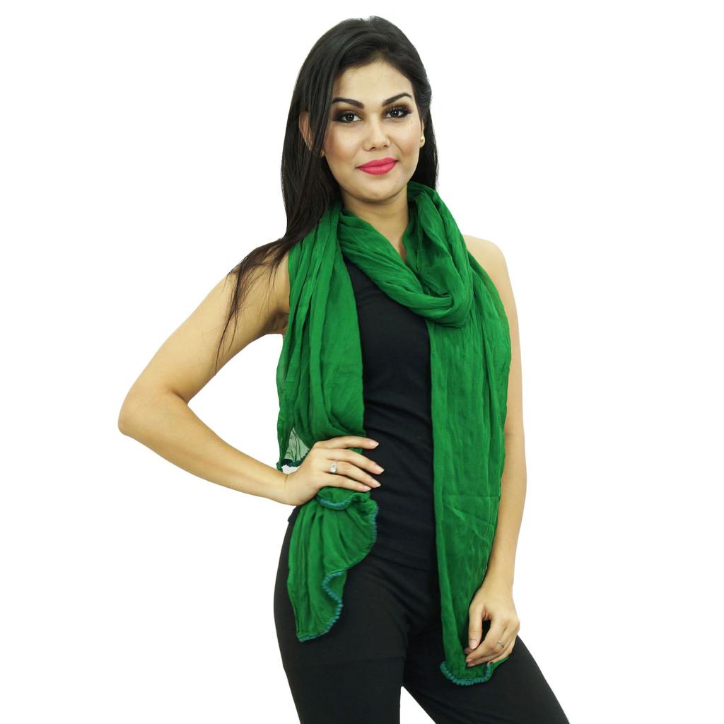 Шифоновая смесь Dupatta модные индийские этнические чунни женские шарфы на плечо