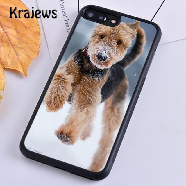 Krajews Airedale Terrier Dog Phone Case Cover For iPhone 17 Air 16 15 14 plus 11 12 13 pro max coque Shell Fundas