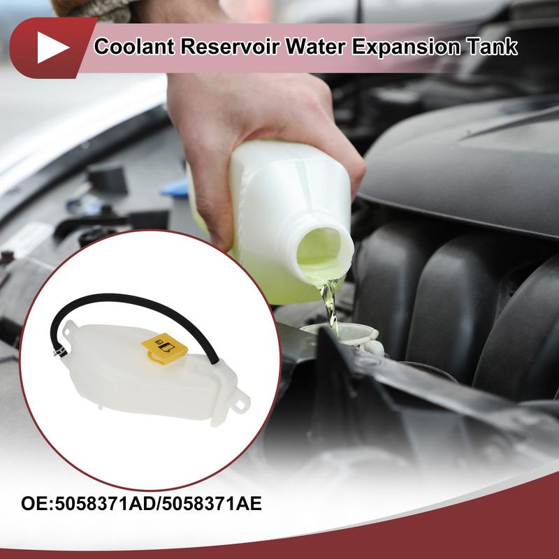 UXCELL Engine Coolant Reservoir Water Expansion Tank for Chrysler 200 Sebring for Dodge Avenger Coolant Bottle No.5058371AD
