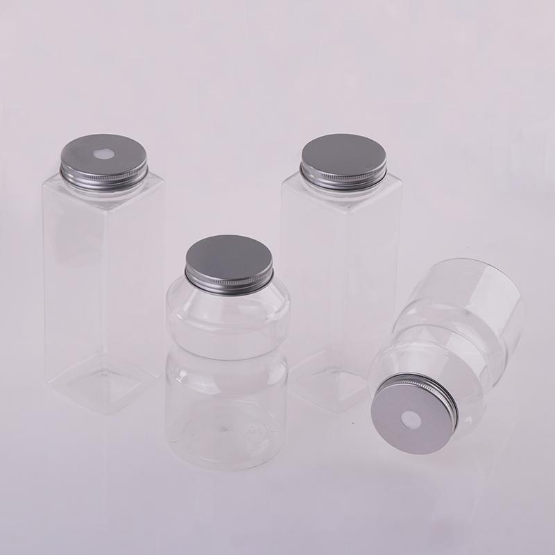 500 мл Квадратная одноразовая бутылка для сока, напитков, молочного чая, пластиковая бутылка для йогурта