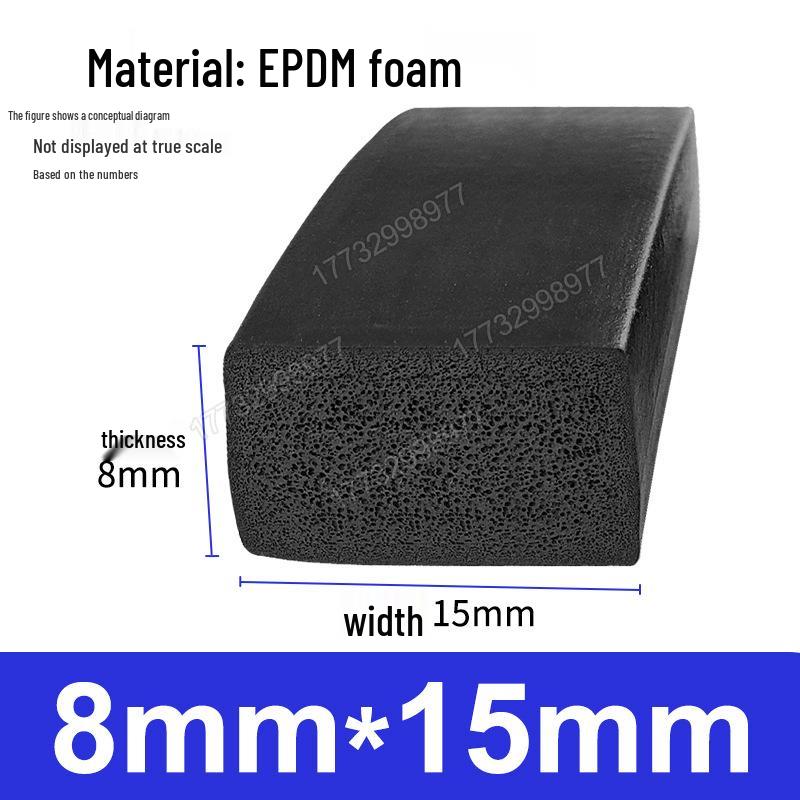 Уплотнительная лента из вспененного EPDM-каучука: Прочный, износостойкий для электрических коробок и дверей шкафов