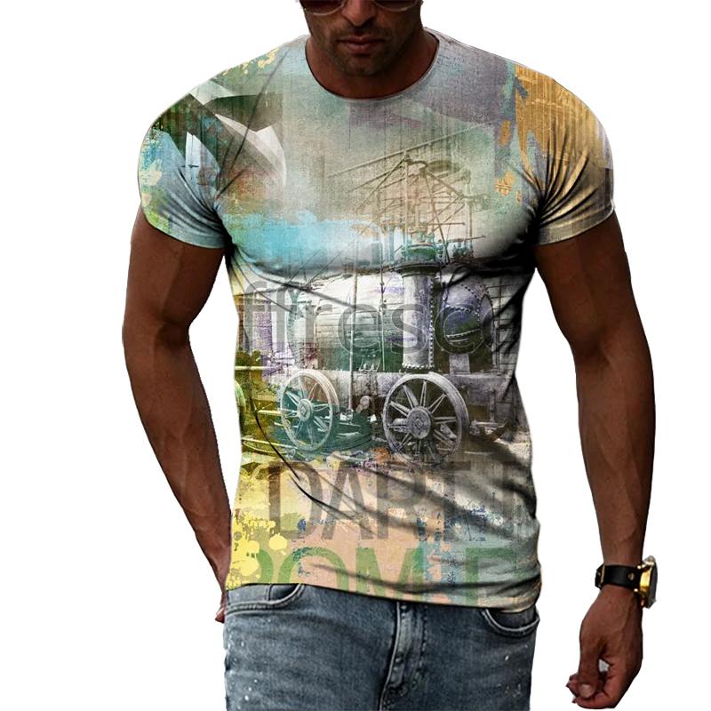 Men's T-shirts, Popular Figures In Men's Clothing, Popular Summer 3D Printing, Summer Casual Short Sleeved Fashion Top