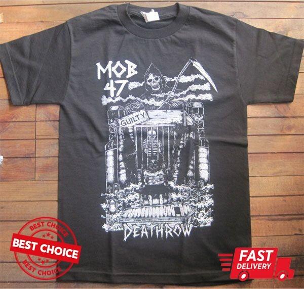 Mob 47 punk band Unisex Black t-shirt S-3XL Q8728 Unisex T-Shirt