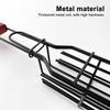 Stainless Steel BBQ Grill Basket with Wooden Handle Non-Stick Sausage Roasting Cage Multi-functional Grill Utensil for Outdoor Camping