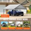 Carport Replacement Canopy Cover 13 x 20 ft, Garage Top Tent Shelter Tarp Heavy-Duty Waterproof & UV Protected, Easy Installation with Ball