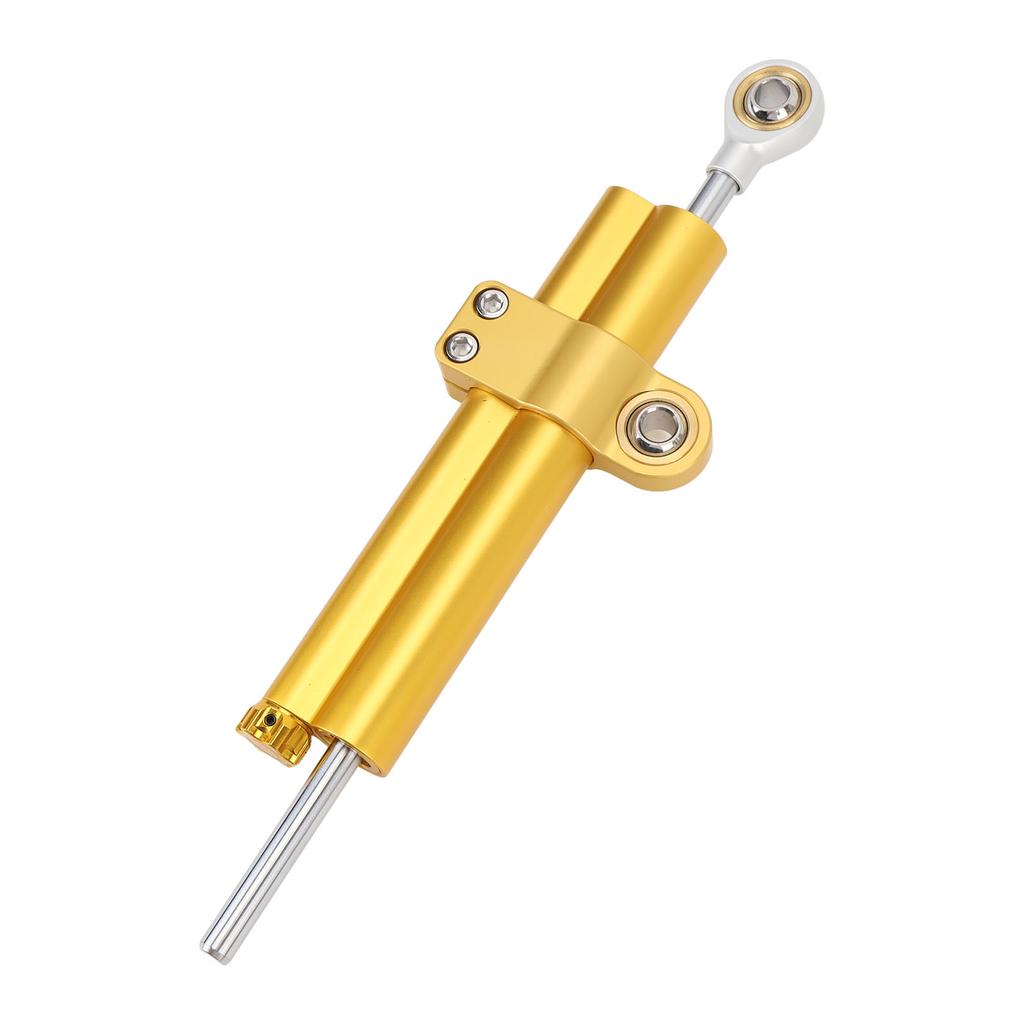 Motorcycle Steering Damper Stabilizer Adjustable Enhances Stability Increases Safety Universal Fit for Motorbikes Gold