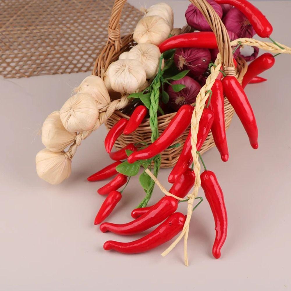 1 связка красочных искусственных овощей из пенопласта, искусственная кукуруза, подвесная искусственная веревка, домашний декор, украшение кухни