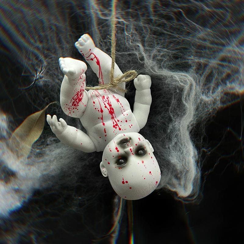 Horror Ghost Baby Hanging Doll Halloween Bar Ghost Courtyard Horror Doll Prop Ghost Festival Happy Halloween Day 2025 Decoration