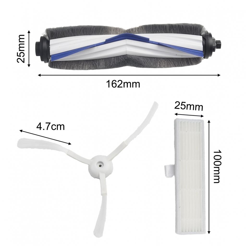 Для Rowenta ZR740003 Explorer 60 Series Комплект фильтров для боковой щетки с роликовой щеткой