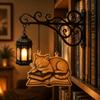 Vintage Library Lantern Miniature Reading Light Spooky Ambiance Bookcase Lamp  Home Decor