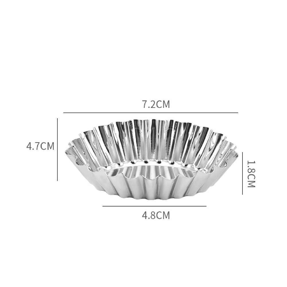 Многоразовая форма для печенья и пудинга Серебряная форма для десертов Формы для тарталеток Цветок Маффин