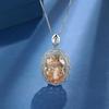 Champagne Color Zirconia Necklace Pendant Valentine's Day Gifts Romantic Accessories