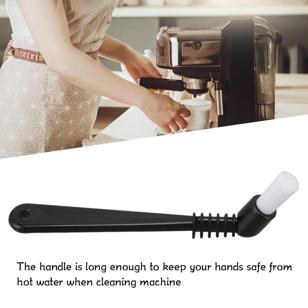 Nylon Bristle Coffee Maker Cleaner Tool Long Handle Espresso Machine Brush Espresso Cleaning