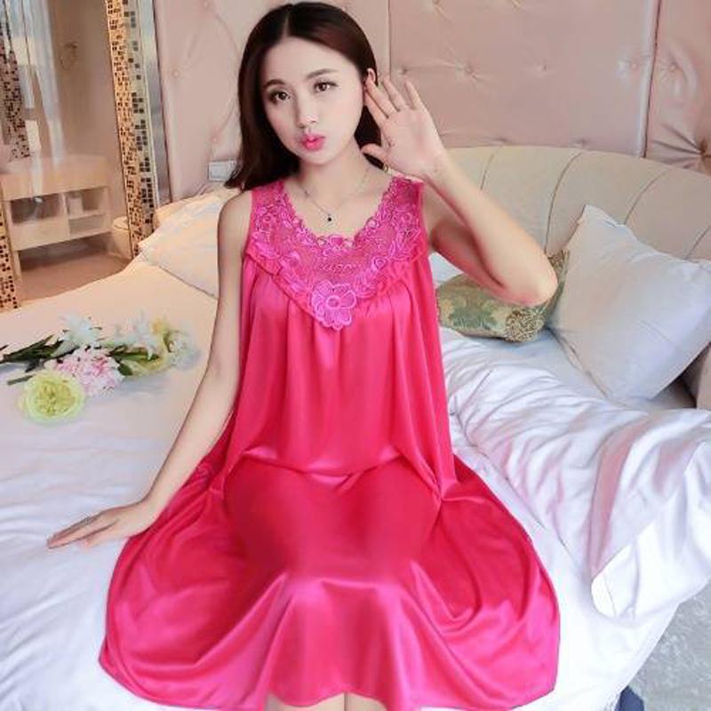 Женская ночная рубашка, шелковое белье, сексуальное платье Babydoll, ночная рубашка, одежда для сна