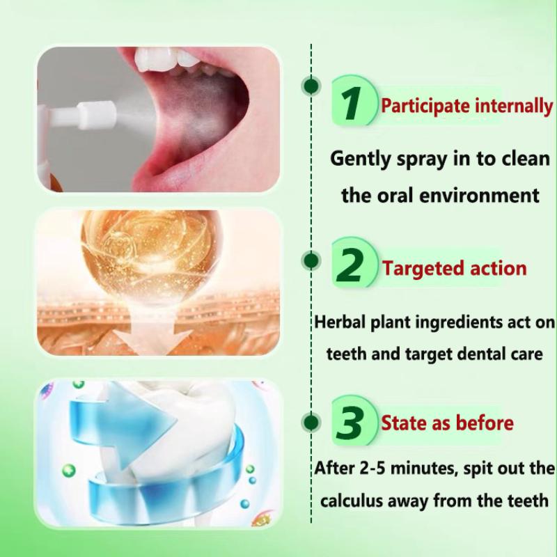 Спрей для удаления зубного камня для отбеливания зубов и удаления зубного налета