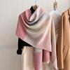 Women Winter Cashmere Scarf  Stripe Pashmina Luxury Brand Shawls and Wraps Bufanda Hijab Travel Stoles Echarpe Warm Blanket