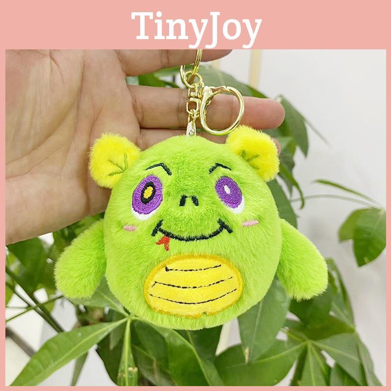 Enchanting Plush Monster Keychain Bag Cute Animal Themed Key Holder For Everyone