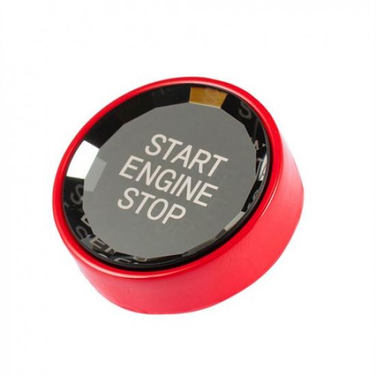 Red ABS Crystal Car Engine Start Stop Button Trim For Benz A class W177 -25