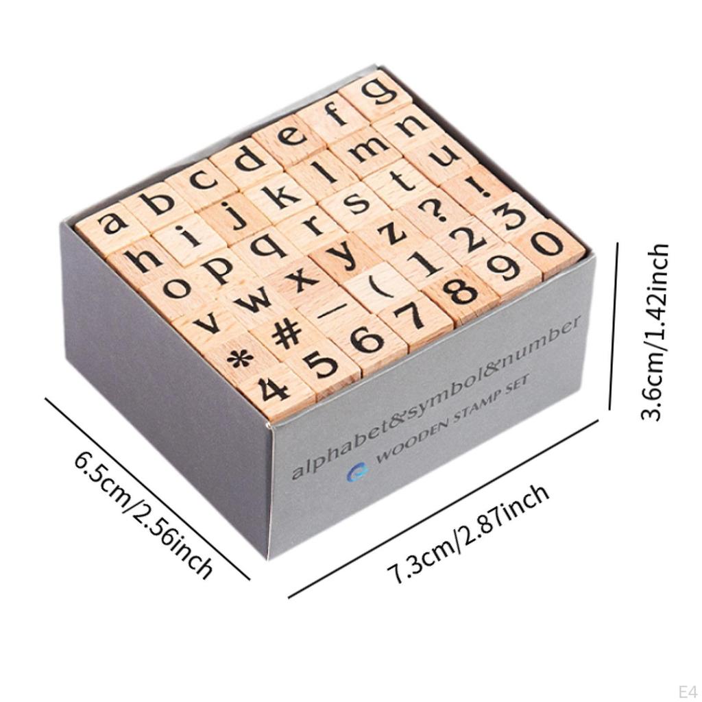 42 шт. Деревянные штампы Художественные ремесла Ручная работа Легкий ретро-дизайн Креативный резиновый