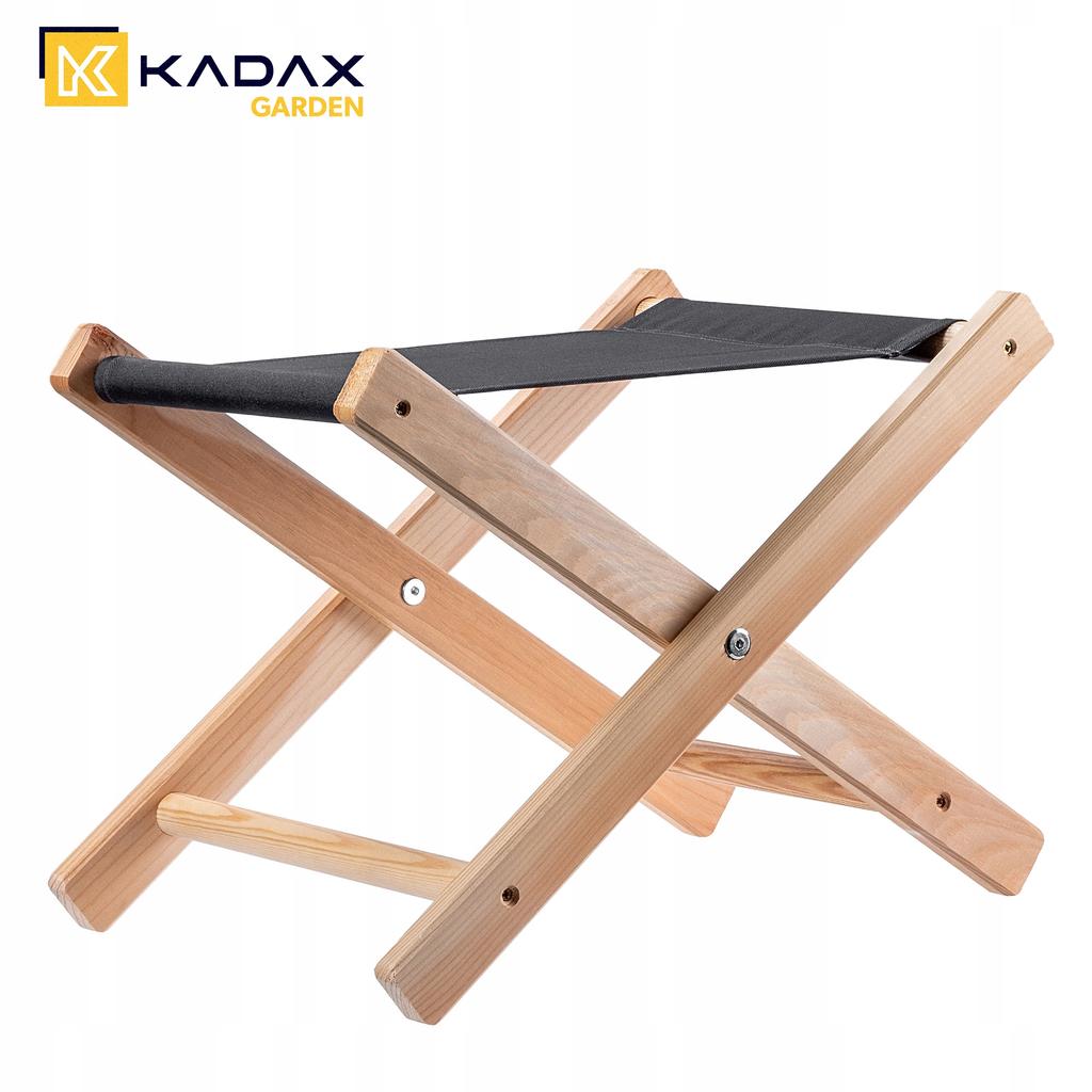 KADAX Табурет Складной Деревянный Стул 40x31см Садовый Для Сада Дома Сиденье