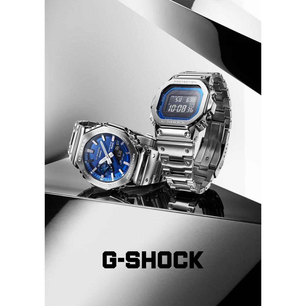 Casio Мужские часы G-Shock Full Metal Solar Bluetooth Watch GM-B2100AD-2AJF, серебристый, модель Япония