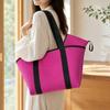 Versatile Open-Top Travel Tote with Wristlet Pouch Roomy Beach
