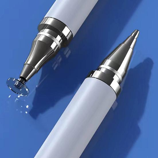 Емкостный стилус с двумя наконечниками, точное позиционирование, высокая чувствительность, многофункциональный, проводящий, плавное письмо, портативный, универсальный, карандаш для планшета/ПК/телефона