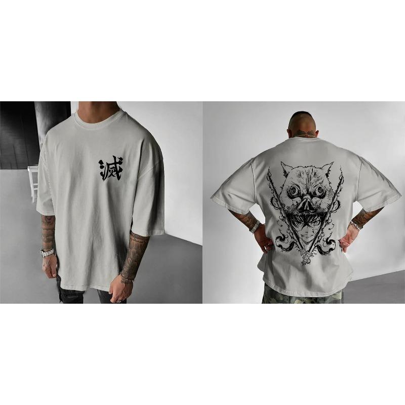 Футболка мужская Клинок, рассекающий демонов Пинъи Чжичжу 2026 ВеснаЛето Новинка Стиль Y2K Супер Стиль Мужская и Женская Уличная Одежда