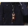American retro leather texture glasses case men's portable hanging bag myopia glasses sunglasses storage case pressure-resistant sunglasses